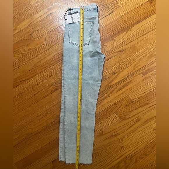 RE/DONE Women's High Rise Ankle Crop Jeans Size 31 Blue Light Wash - Picture 10 of 13